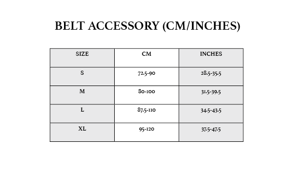 Belt Size Chart
