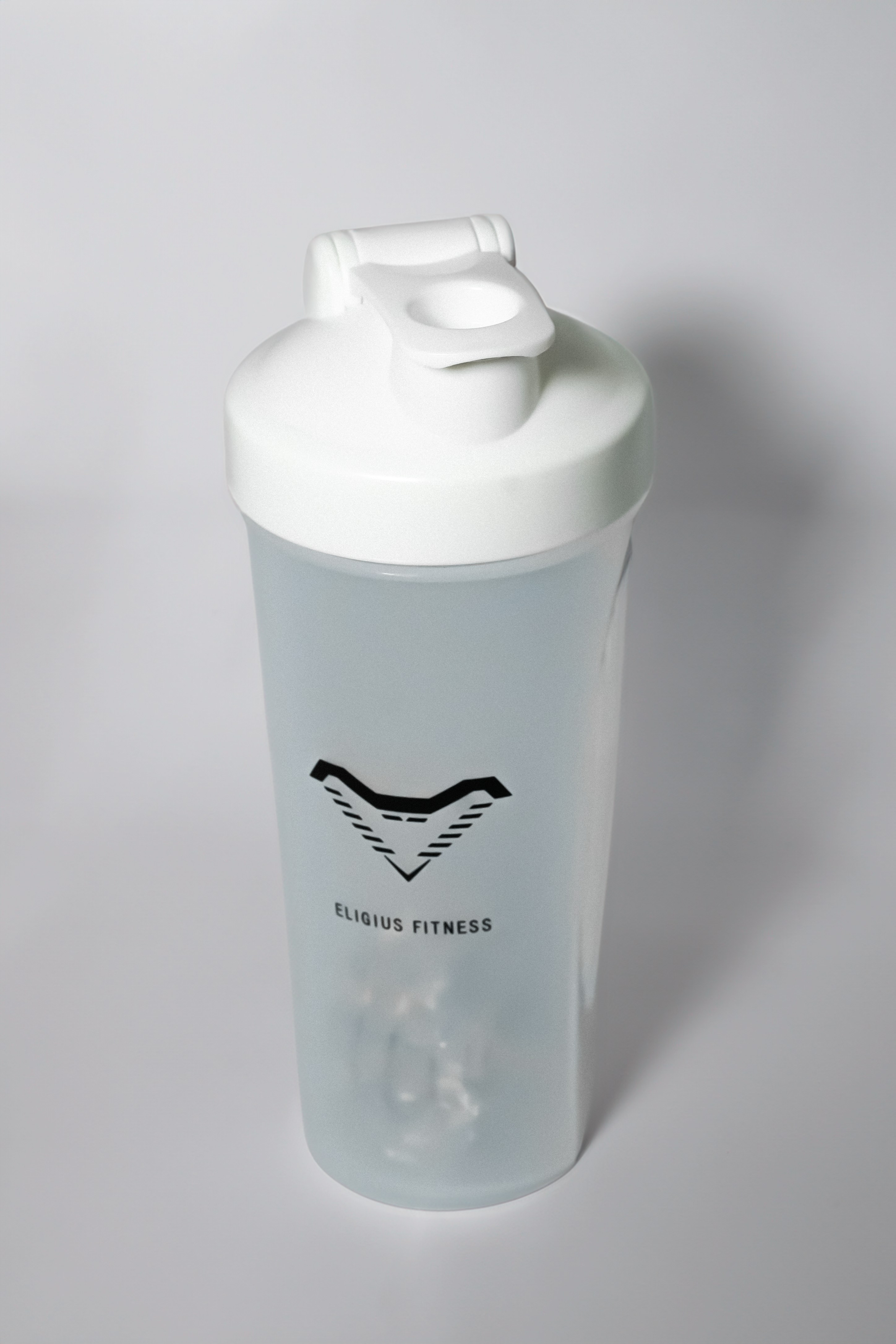 Eligius Fitness White Shaker Bottle